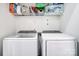 Functional laundry room with modern washer and dryer, providing efficiency for household chores at 405 Goldstaff Ln, Charlotte, NC 28273