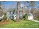 Charming two-story home with classic shutters and a well-manicured front lawn at 4811 Dawnridge Dr, Charlotte, NC 28226