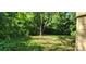 A view of the backyard, mostly shaded by trees at 819 Circle Vw, Gastonia, NC 28054