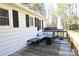 Spacious deck area featuring outdoor seating, a grill, and an umbrella for shade at 1020 Saint Paul Church Rd, Clover, SC 29710