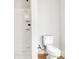 Clean bathroom with a new white toilet and a standing shower at 1313 Springdale Park Dr, Lincolnton, NC 28092