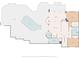 Basement floor plan featuring a recreation room, sunroom, swimming pool, and patio at 18 Pickett Ave, Spencer, NC 28159