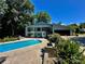 Beautifully landscaped property featuring a private swimming pool and well-maintained grounds at 18 Pickett Ave, Spencer, NC 28159