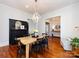 Inviting dining room with hardwood floors and decorative lighting at 225 Marion St, Rock Hill, SC 29730