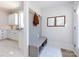 Welcoming entryway with bench seating and adjacent bright kitchen at 225 Marion St, Rock Hill, SC 29730