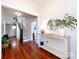 Bright foyer with hardwood floors and a view of the staircase at 225 Marion St, Rock Hill, SC 29730