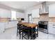 Modern kitchen with white cabinets, stainless steel appliances, and a butcher block island at 225 Marion St, Rock Hill, SC 29730