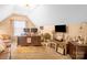 Bright home office in the attic with a large desk and natural light at 417 Galesburg Dr, Monroe, NC 28110