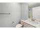 Clean, well-lit bathroom featuring a modern sink, mirror, and toilet at 419 N Caldwell St # 1, Salisbury, NC 28144