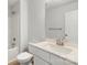 Bathroom features a single vanity, shower-tub combo, and neutral finishes at 419 N Caldwell St # 1, Salisbury, NC 28144
