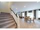 Inviting living room with cozy fireplace and seamless flow to dining and kitchen areas at 50 Sherwood Nw Ct # Sw50, Concord, NC 28027