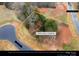 Aerial view of the lot at 5104 Lowie Ln, Gastonia, NC showing property lines and surrounding neighborhood at 5104 Lowie Ln # 23, Gastonia, NC 28056