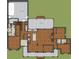 Detailed floor plan showcasing the layout of the home, including bedrooms, bathrooms, and living areas at 5104 Lowie Ln # 23, Gastonia, NC 28056