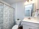 Simple bathroom with a shower-tub combo, vanity, and classic fixtures at 527 Morrows Turnout Way, Pineville, NC 28134
