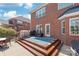 Outdoor deck area with built-in seating and grill, perfect for entertaining guests at 5608 Old Town Ln, Gastonia, NC 28056