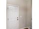 Simple white interior door with chrome knob and white trim at 105 Burlingame Ct # B, Mooresville, NC 28117