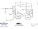First floor plan featuring a kitchen, great room, primary suite, and three-car garage at 1121 Mesa Way, Marvin, NC 28173