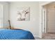 Bedroom features a cow print above the headboard and an open doorway at 12461 Bryton Ridge Pkwy, Huntersville, NC 28078