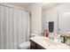Standard bathroom with shower-tub combination and single vanity at 12614 Chantrey Way, Huntersville, NC 28078