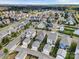 Expansive aerial view of a well-planned community with tree-lined streets and manicured lawns at 13923 Jacks Ln, Pineville, NC 28134