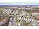 An aerial view of 203 Waterlemon Way shows its location within a well-planned neighborhood with mature trees at 203 Waterlemon Way, Monroe, NC 28110