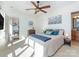 Inviting bedroom with modern furnishings, a serene ambiance and a soothing color palette at 222 S Caldwell St # 1803, Charlotte, NC 28202