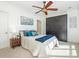 Cozy bedroom with a plush bed, dark wardrobe and a relaxing atmosphere at 222 S Caldwell St # 1803, Charlotte, NC 28202
