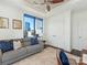 Bright living space with expansive windows with city views, and comfortable sofa at 222 S Caldwell St # 1803, Charlotte, NC 28202