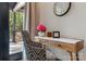 Close up of bedroom desk with forest view at 231 Sunny Path Ln, Statesville, NC 28677