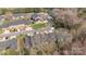 Overhead perspective of an urban residential area featuring rows of townhouses and verdant grounds at 234 Pointe Cir, Rock Hill, SC 29732