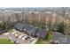 Community aerial view showcasing well-maintained townhomes, mature trees, and ample parking at 234 Pointe Cir, Rock Hill, SC 29732