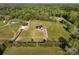 Aerial view of the property showcasing the placement of the home on the spacious, verdant lot at 2355 Emanuel Church Rd, Rockwell, NC 28138