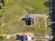 Aerial view featuring a new construction home on a sprawling lot with long driveway at 2355 Emanuel Church Rd, Rockwell, NC 28138
