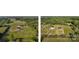 Aerial view of property showcasing the lush surroundings and the ample green space around the home at 2355 Emanuel Church Rd, Rockwell, NC 28138