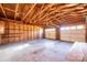 Unfinished two-car garage with exposed wood framing and concrete floor at 2375 E Nc 10 Hwy None, Conover, NC 28613