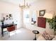 Inviting home office with natural light, modern decor, and functional workspace for productivity at 305 Old Town Village Rd, Waxhaw, NC 28173