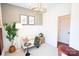 Home office with neutral walls, accent lighting, and comfortable seating perfect for work or study at 305 Old Town Village Rd, Waxhaw, NC 28173