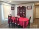 Traditional dining room featuring a beautiful china cabinet and a table set for entertaining at 404 B And S Ln, Hickory, NC 28601