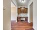 Charming office space with custom built-in cabinets and granite countertops at 876 Summerlake Dr, Fort Mill, SC 29715