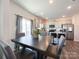 Kitchen and dining area with stainless appliances and view to the backyard at 9025 Remnick Dr, Gastonia, NC 28056