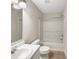 Functional bathroom with a combined shower and tub, white fixtures, and a clean, neutral color palette at 1326 Dunmore Ct, Clover, SC 29710