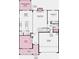 Open-concept floor plan featuring a kitchen, great room, dining area, study, and covered outdoor living space at 1439 Hubert Graham Way, Tega Cay, SC 29708