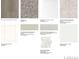 A collection of design samples including flooring, countertop, backsplash, tile, and cabinet door at 1439 Hubert Graham Way, Tega Cay, SC 29708