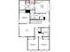 Second floor floorplan featuring four bedrooms, two bathrooms, a laundry room, and a loft at 15212 Caspian Way, Charlotte, NC 28278