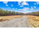 The extended gravel driveway leading to the home site offers privacy and seclusion at 164 Linderman Lake Ln, Kings Mountain, NC 28086