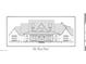 Detailed architectural drawing of the home's front exterior elevation at 164 Linderman Lake Ln, Kings Mountain, NC 28086