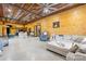 Expansive open-concept living space with a comfortable seating area and an adjoining kitchen at 164 Linderman Lake Ln, Kings Mountain, NC 28086