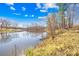 Scenic view of the tranquil pond, perfect for relaxation and recreation at 164 Linderman Lake Ln, Kings Mountain, NC 28086