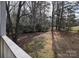 A view of the backyard from the porch at 215 Biscoe Rd, Troy, NC 27371