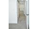 Hallway with modern doors and neutral carpeting at 244 Stilwell Oaks Cir, Charlotte, NC 28212